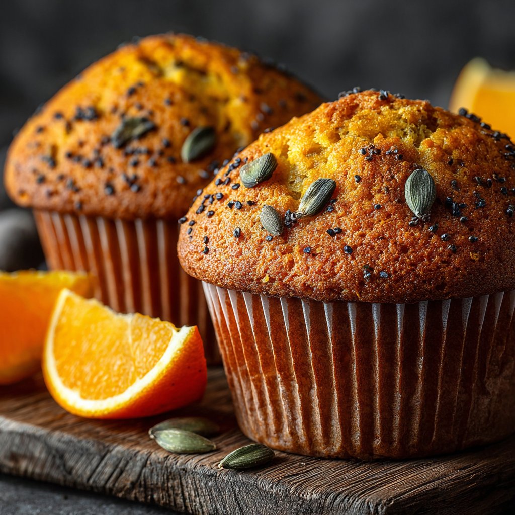 Orange and Cardamom Muffins