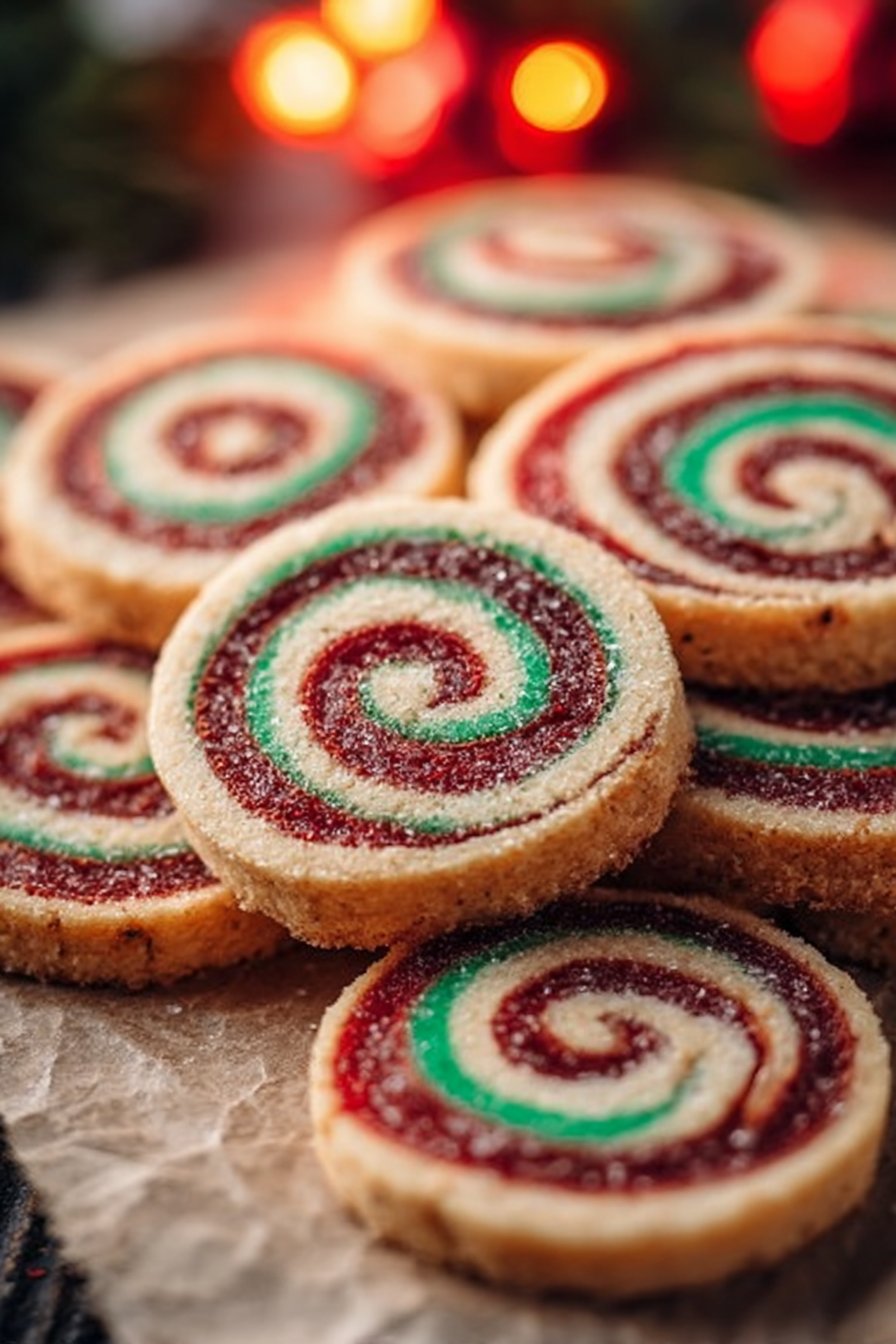 Christmas Pinwheel Cookies