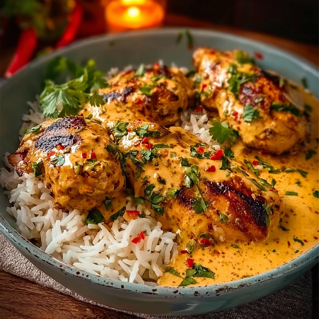 Whip Up Creamy Peri-Peri Chicken with Rice in 30 Minutes!