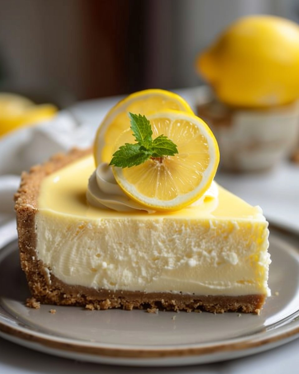 Smooth Lemon Cheesecake 3 Smooth Lemon Cheesecake