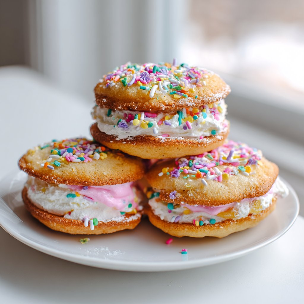 Easy Easter Sprinkle Whoopie Pies Recipe
