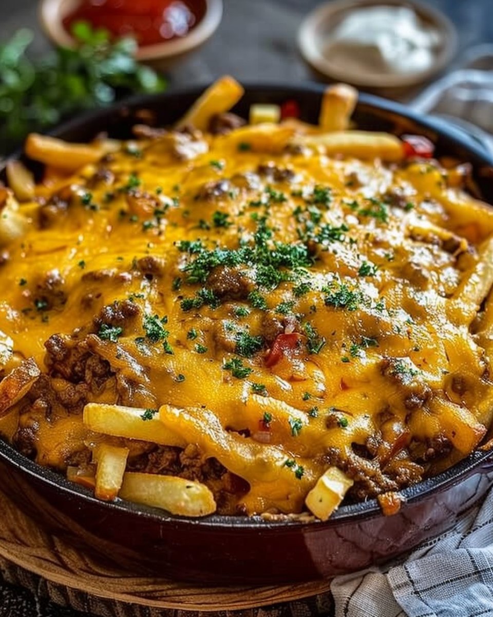 Cheeseburger French Fry Casserole