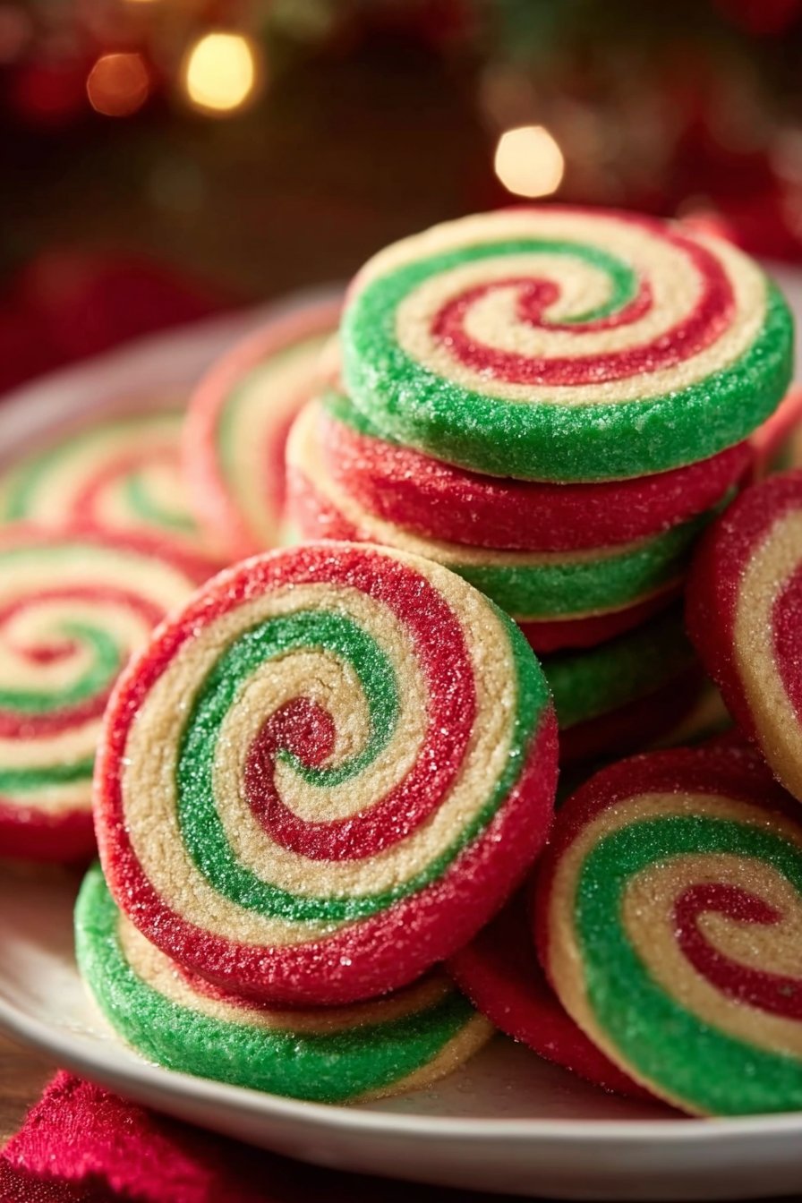 Christmas Pinwheel Cookies