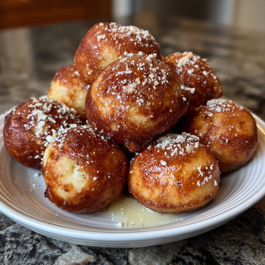 Lemon Poppy Seed Ricotta Donut Holes