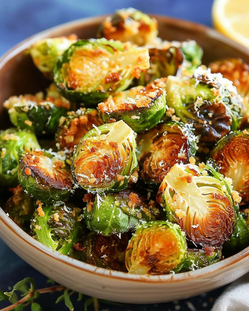 Crispy Parmesan-Crusted Roasted Brussels Sprouts