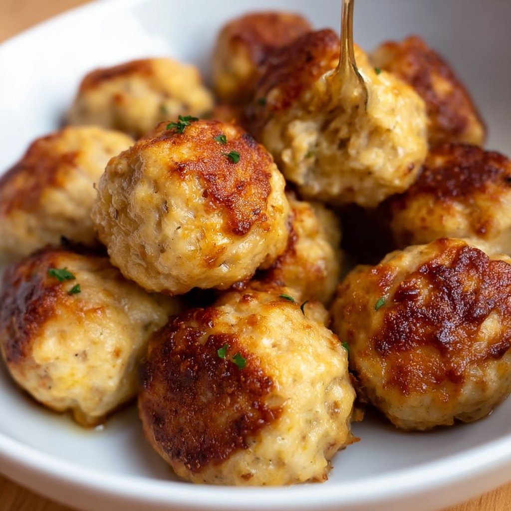 Baked Chicken Meatballs Recipe