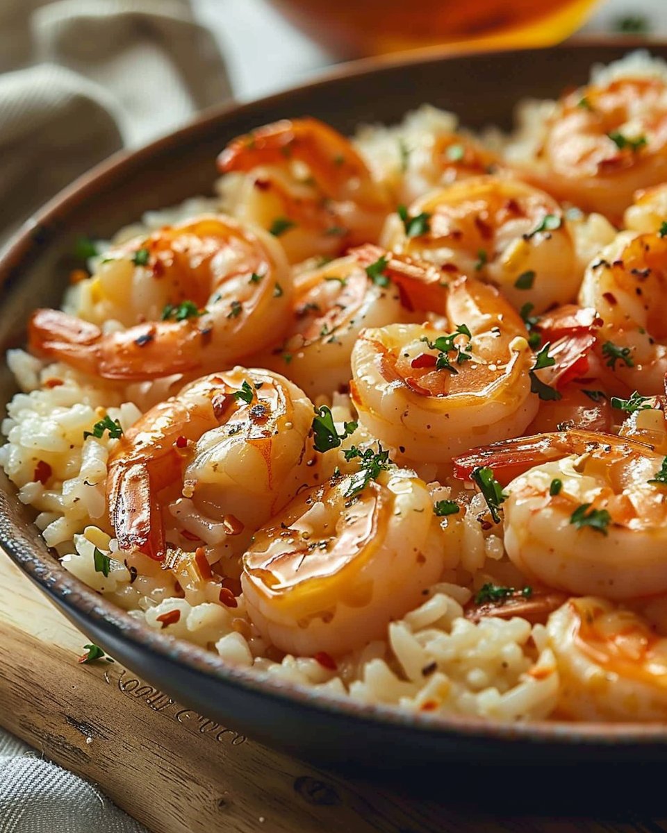 Irresistibly Easy Garlic Butter Shrimp and Rice