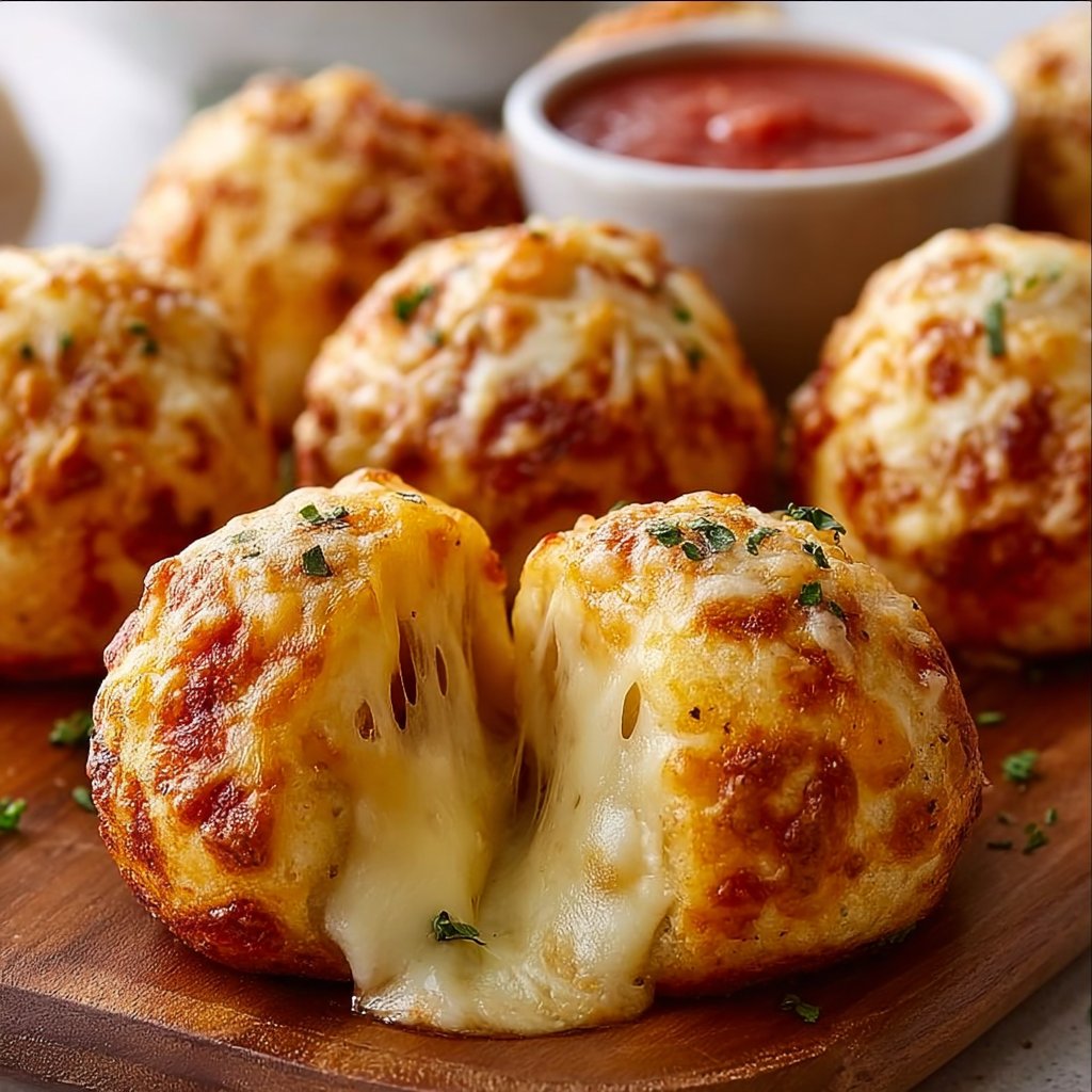 Easy Cheesy Pizza Bombs