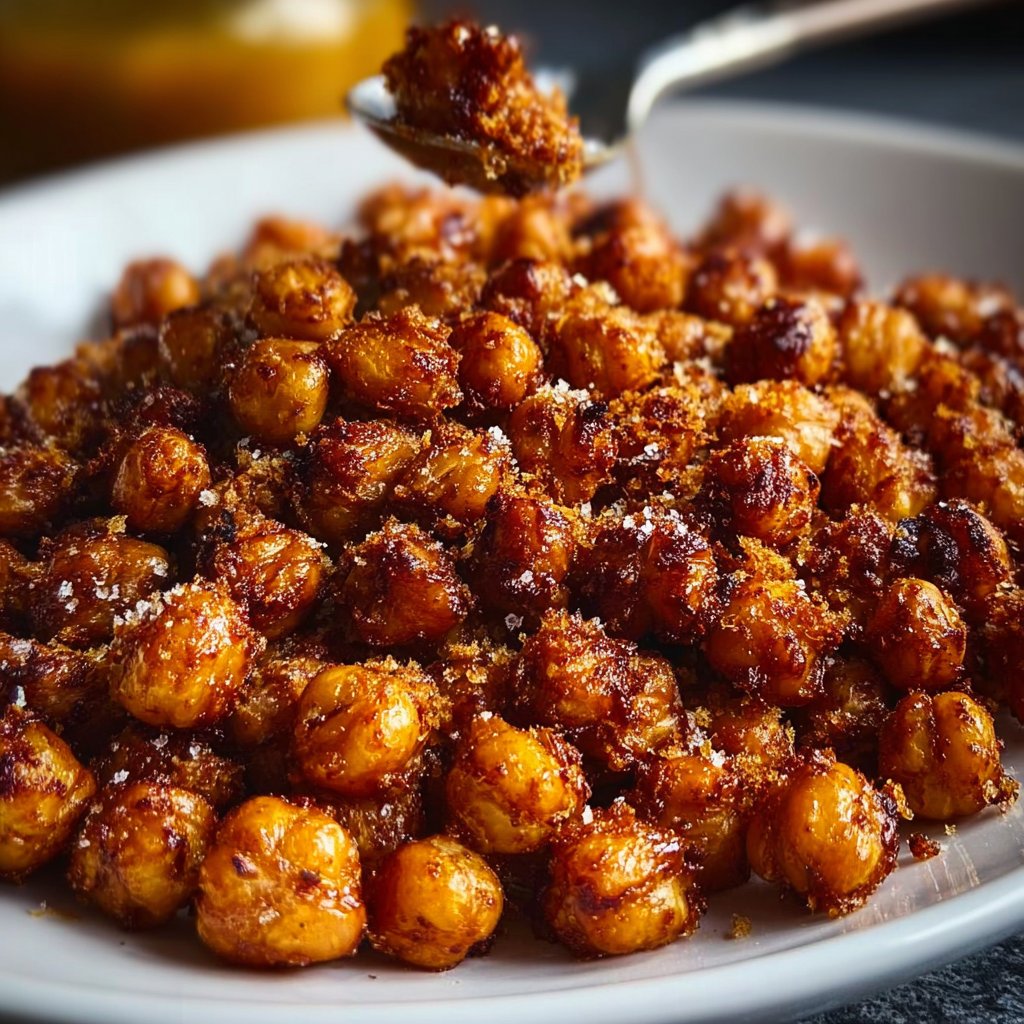 Sweet Cinnamon Sugar Roasted Chickpeas