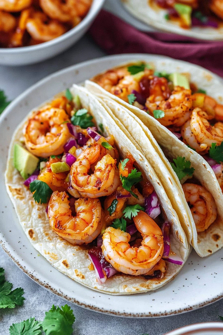 Honey Chipotle Shrimp Tacos
