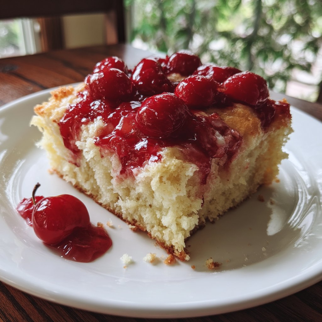 Cherry Vanilla Sheet Cake