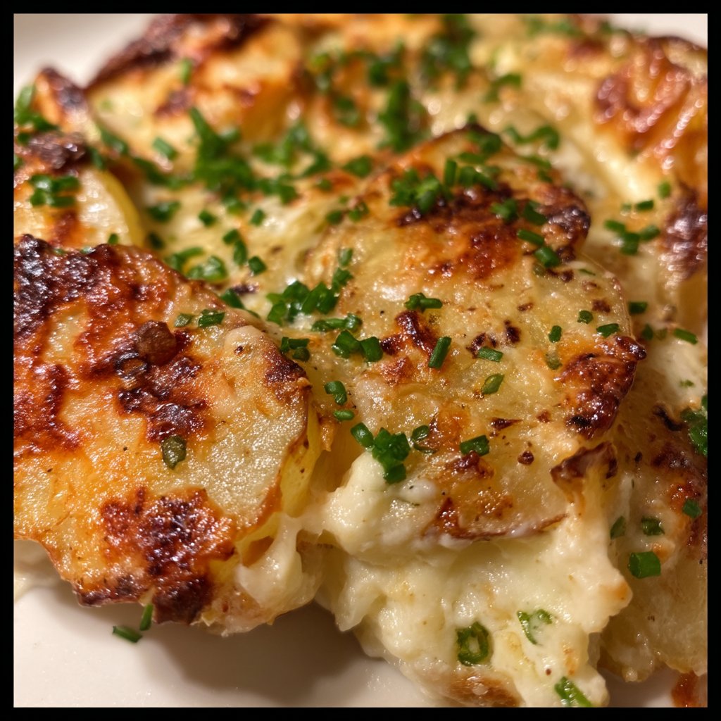 Savory Ricotta Potato Bake with Chives