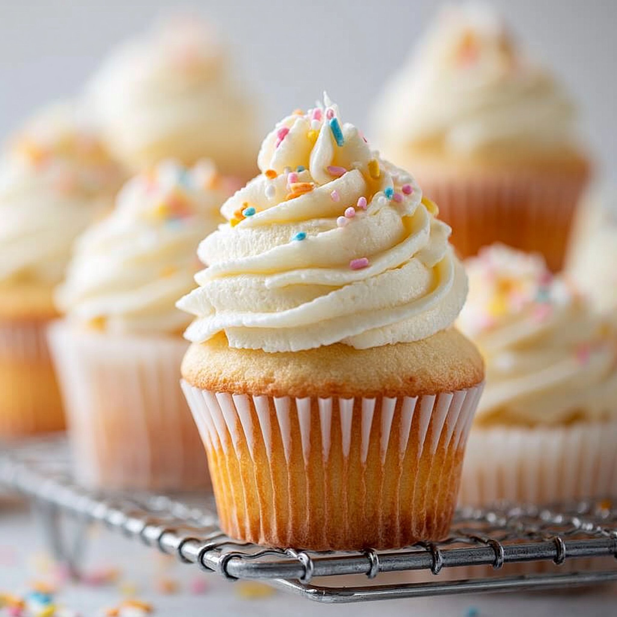 Bakery-Soft Vanilla Cupcakes