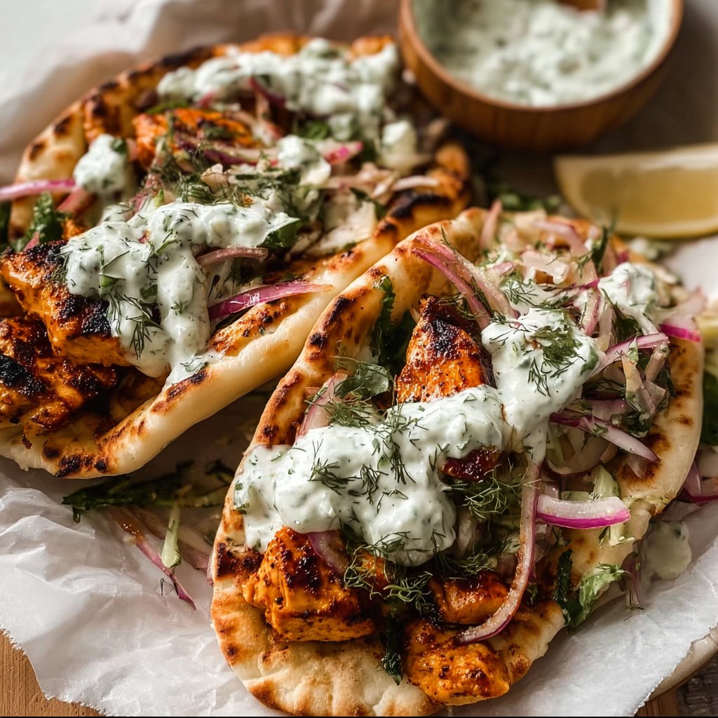 Sheet Pan Chicken Pitas with Herby Ranch