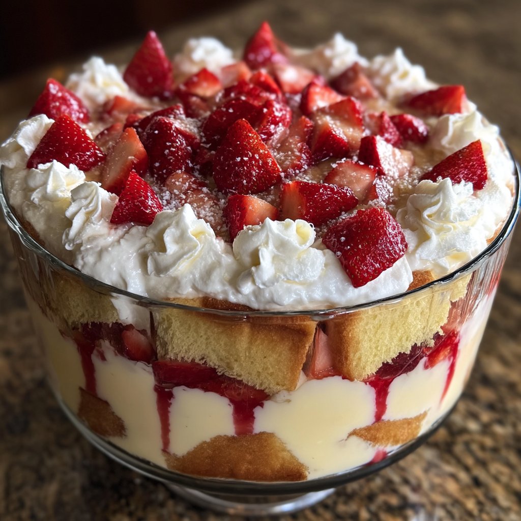 Vanilla Strawberry Trifle