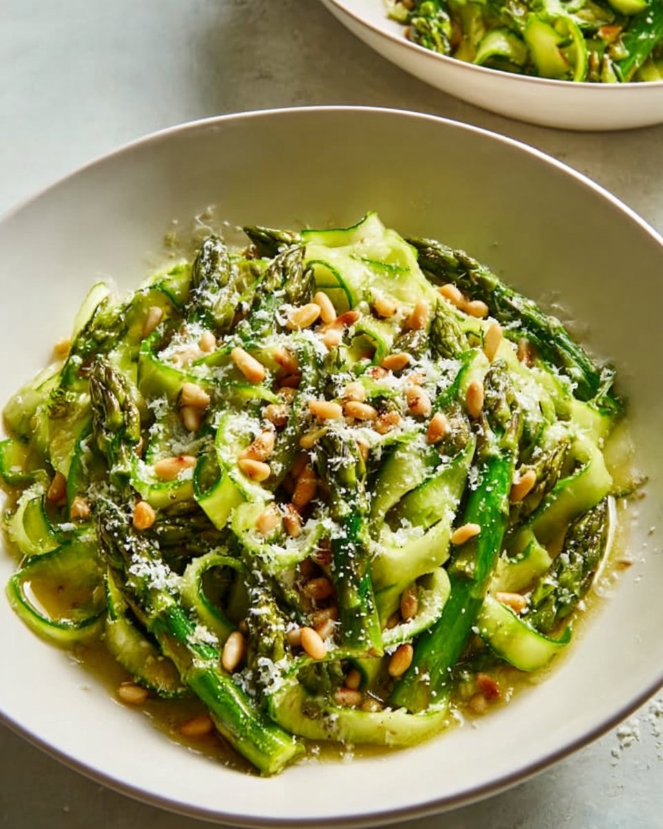 Shaved Asparagus Salad with Lemon Dressing