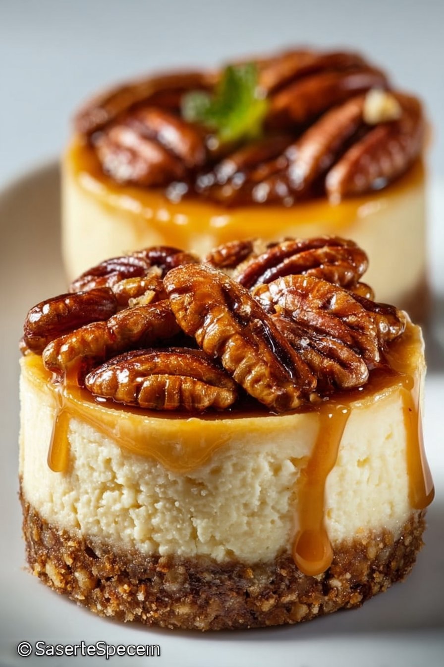 Mini Pecan Pie Cheesecakes