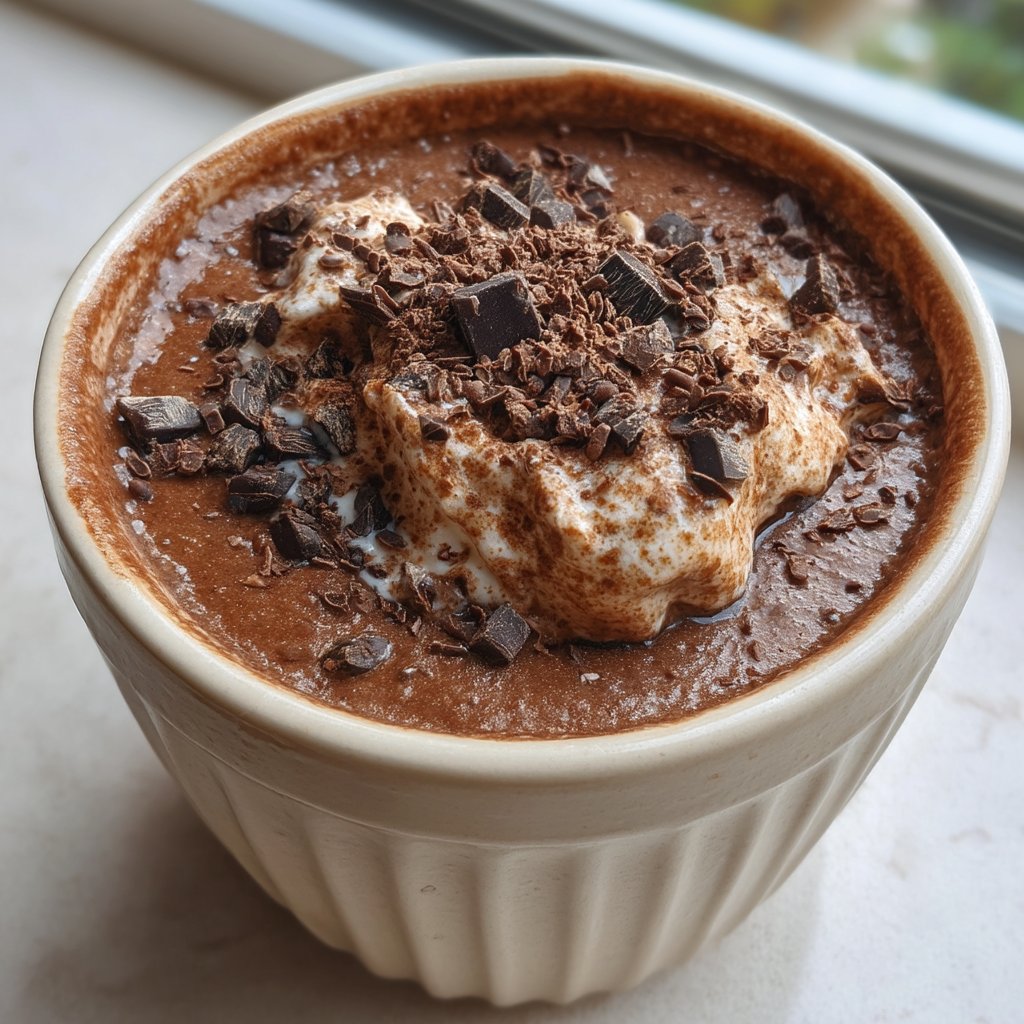 Chocolate Espresso Ricotta Protein Pudding