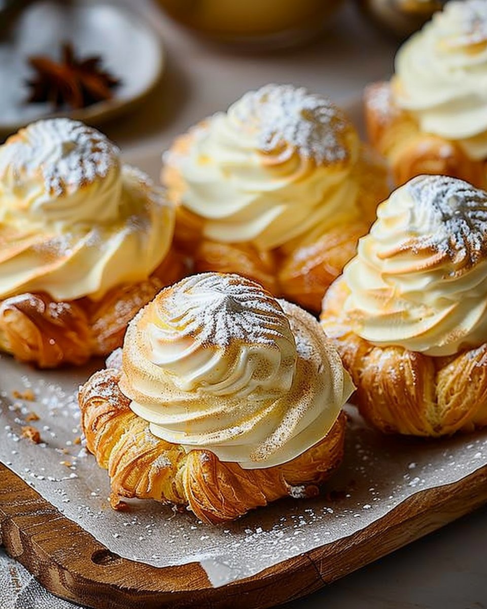 Eggnog Cream Puffs 2 Eggnog Cream Puffs