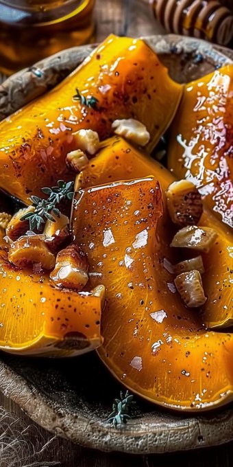 Roasted Butternut Squash with Honey