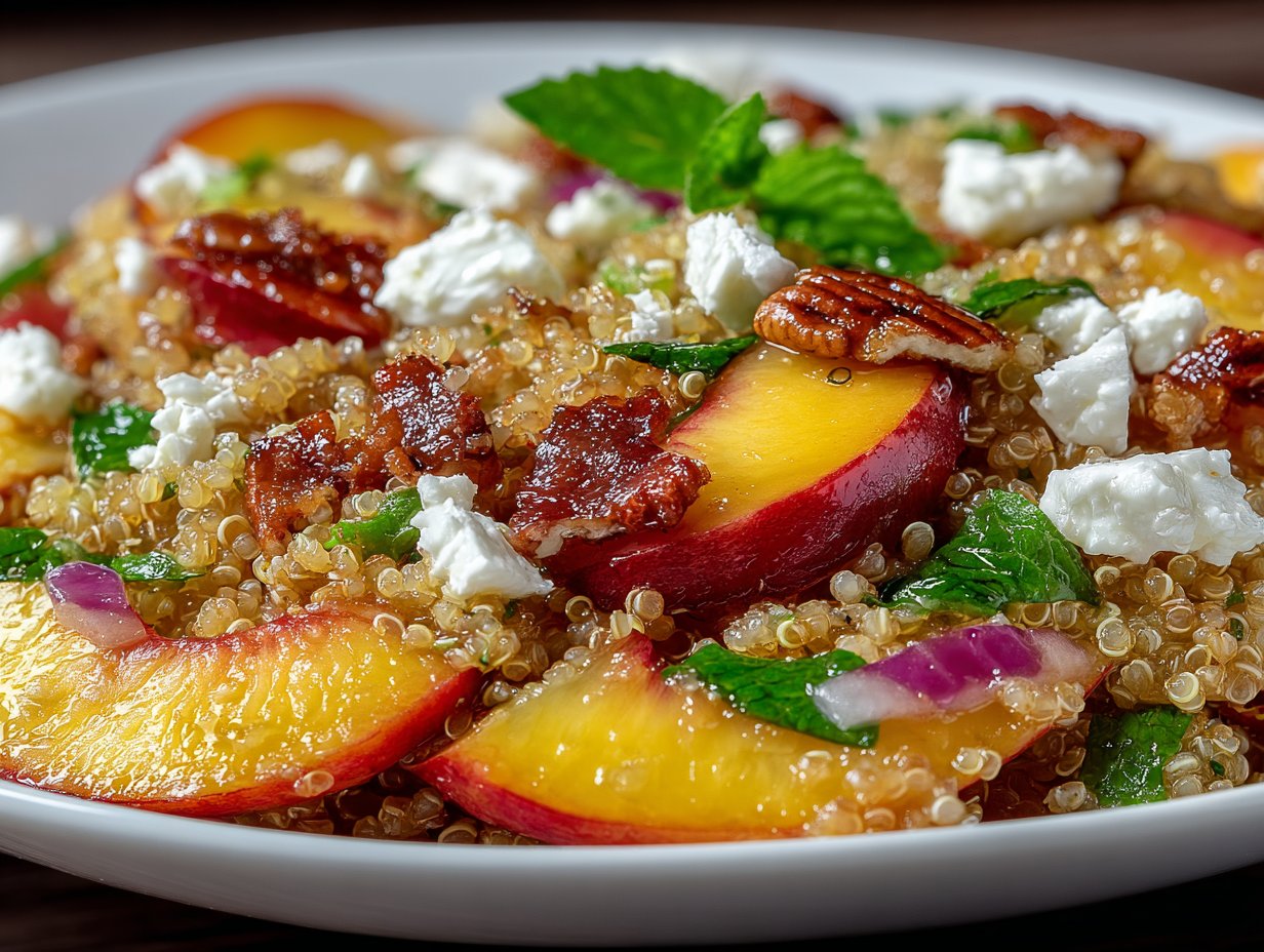 Peach Quinoa Salad