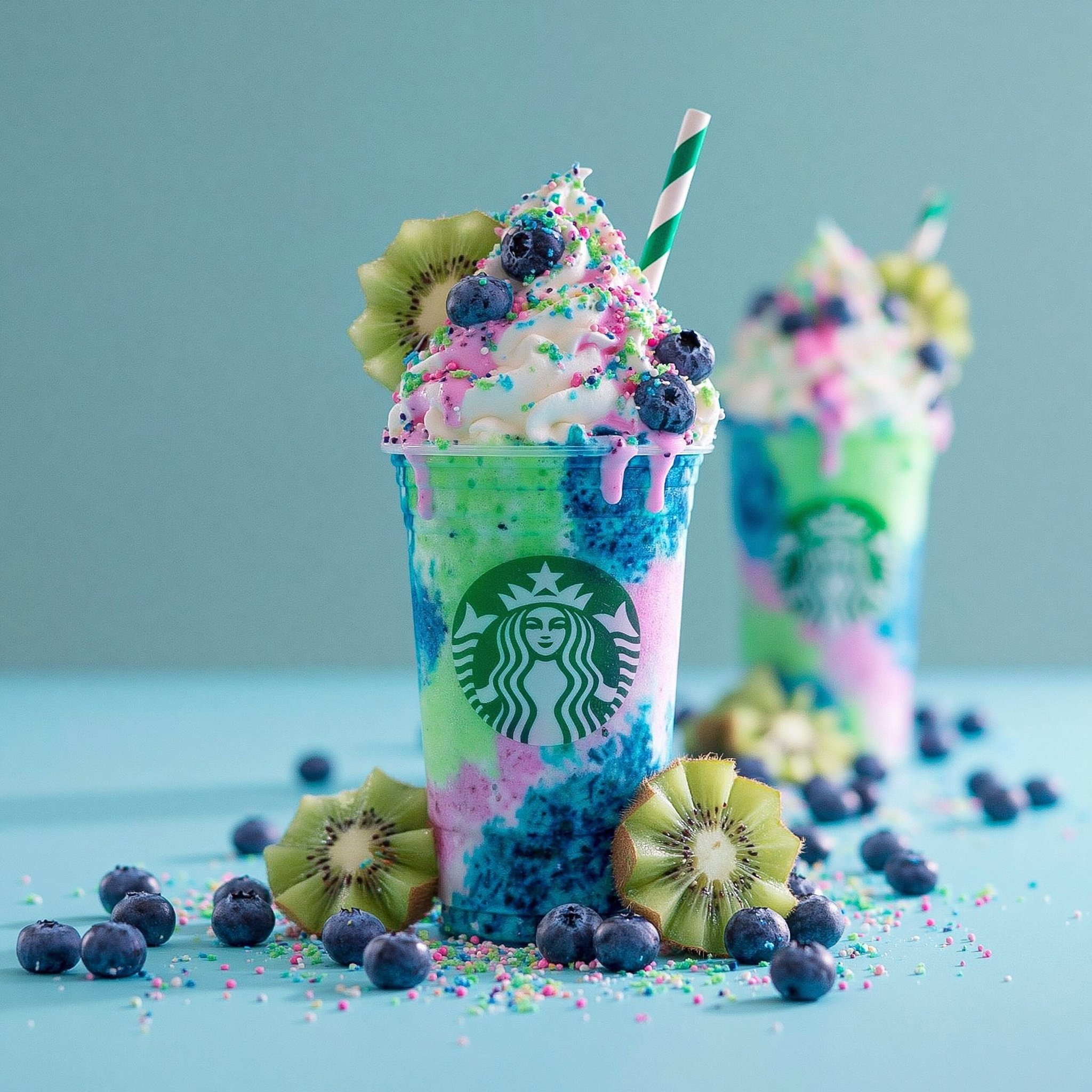 Blueberry Kiwi Shock Frappuccino