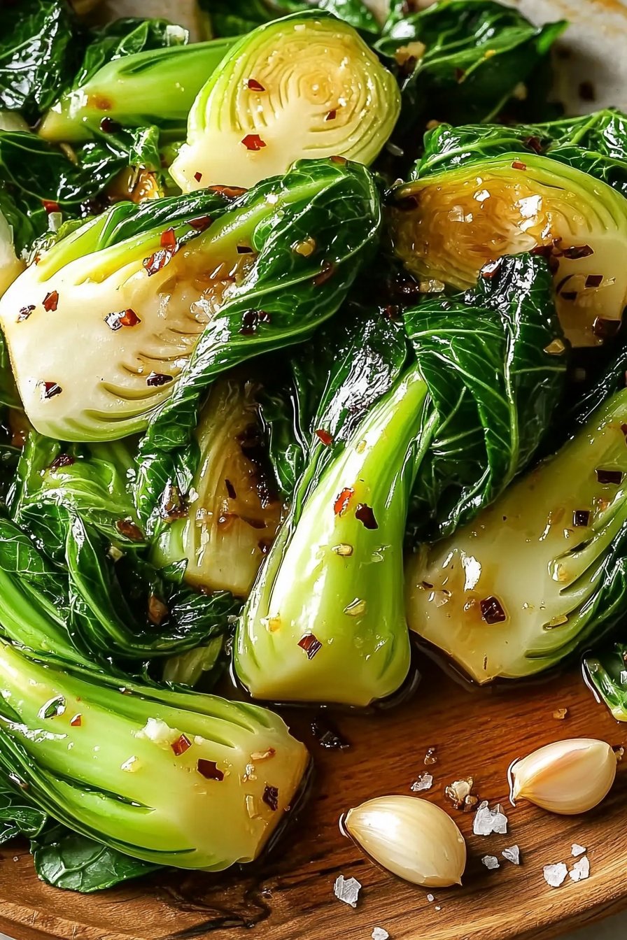 Saut&eacute;ed Bok Choy with Garlic and Ginger