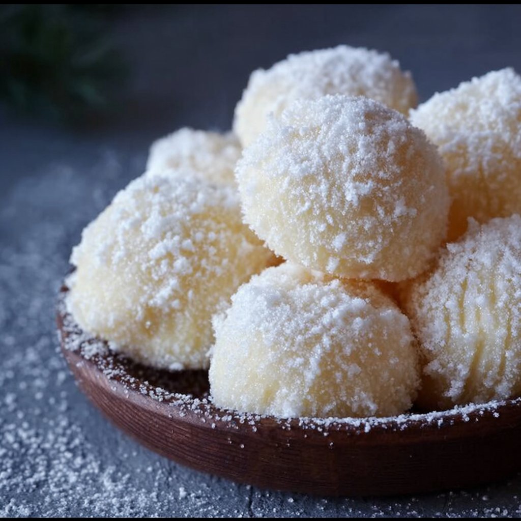 Sweetened Condensed Milk Snowballs