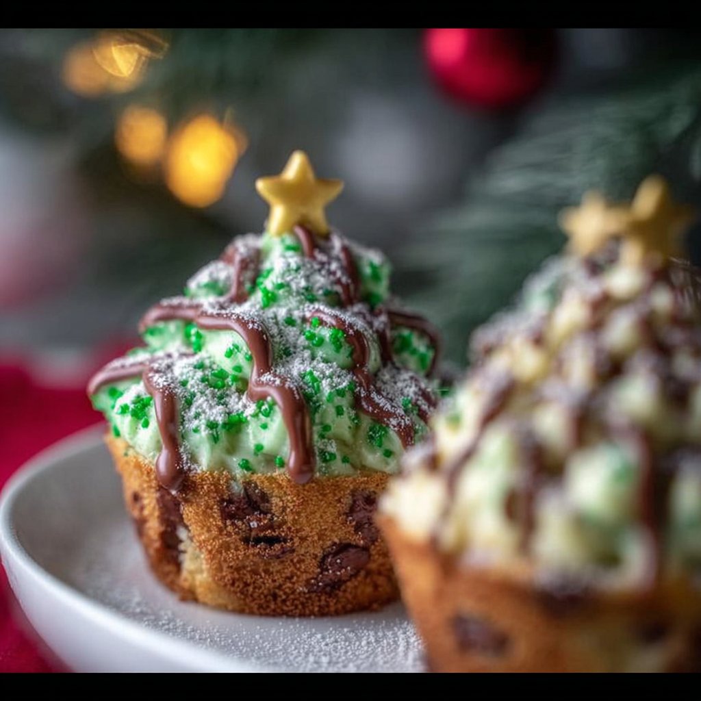 Christmas Tree Cupcakes