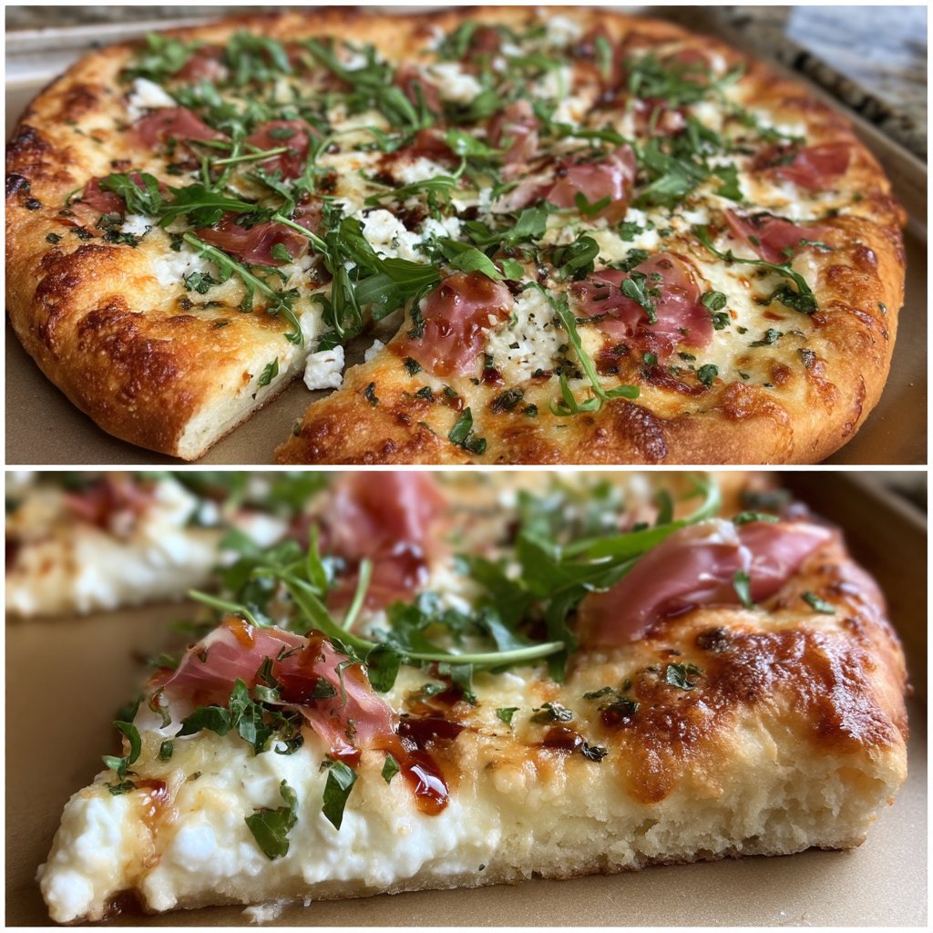 Ricotta and Prosciutto Pizza