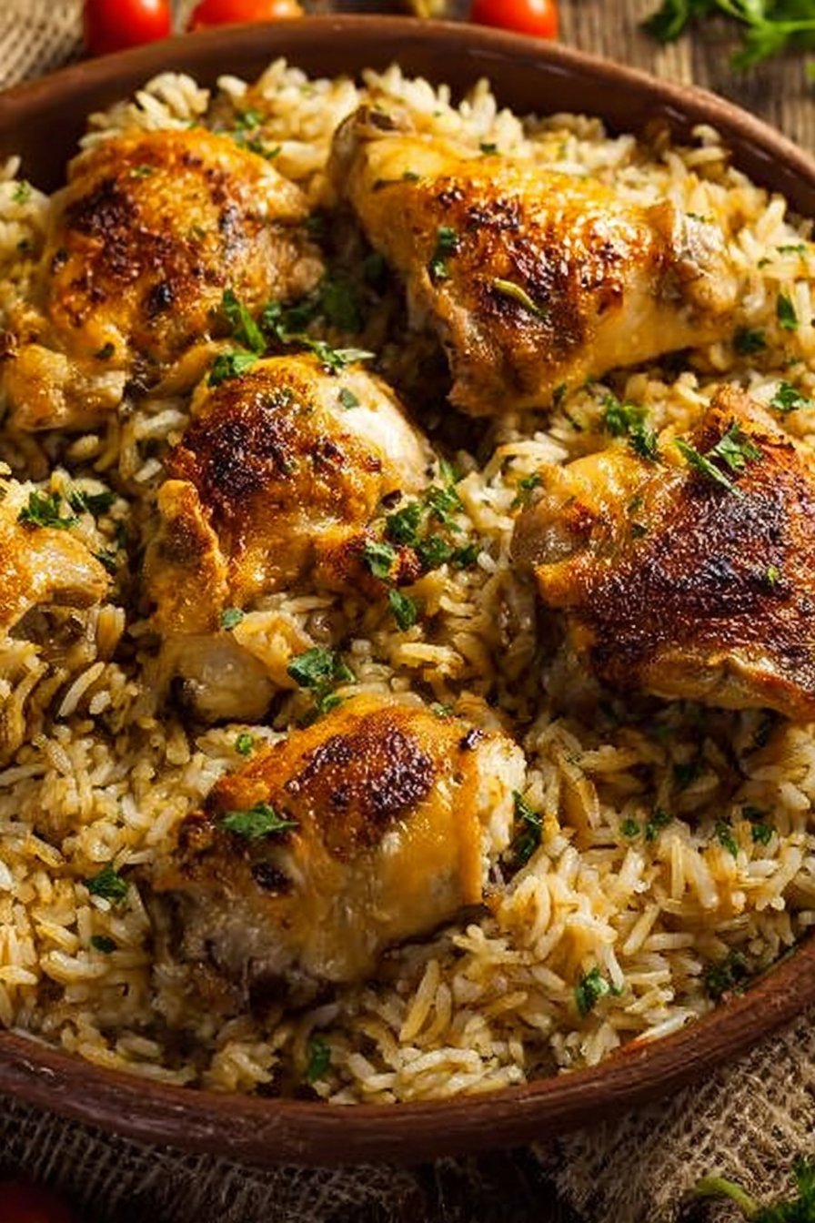 Oven Baked Chicken and Rice