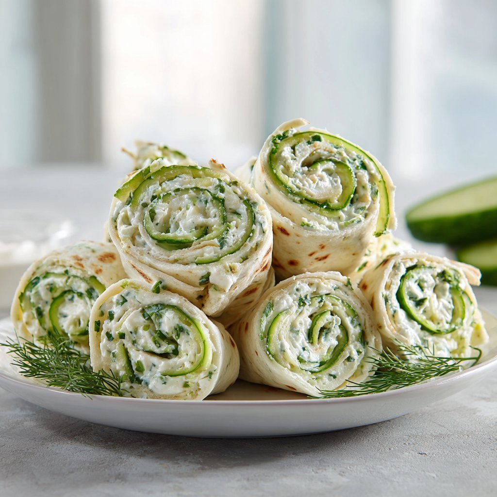 Cucumber and Dill Pinwheels