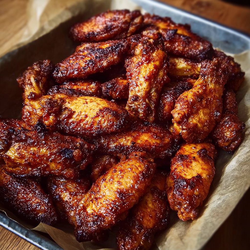 Homemade Crispy Dry-Rub Baked Chicken Wings