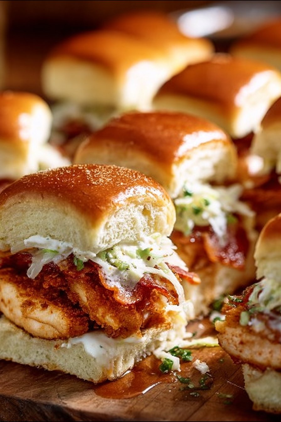 Chicken Bacon Ranch Sliders