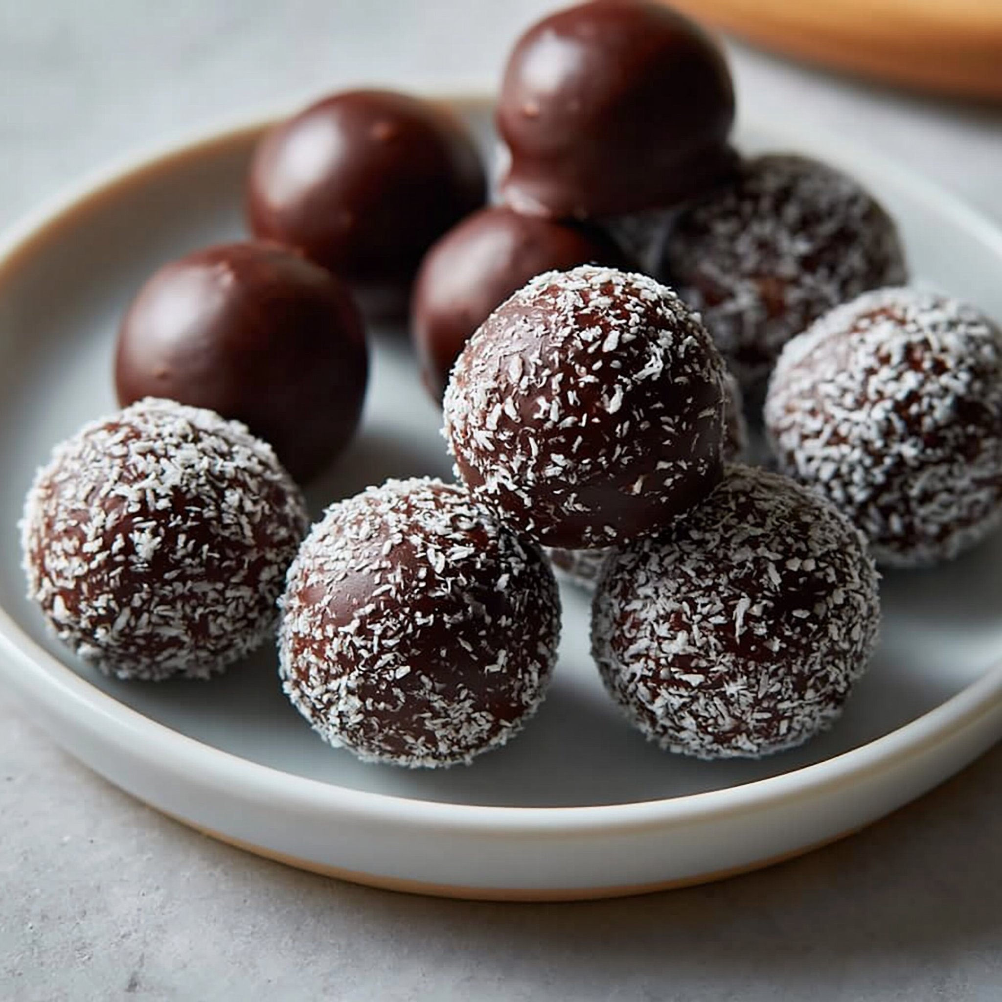 Healthy Chocolate Coconut Bites