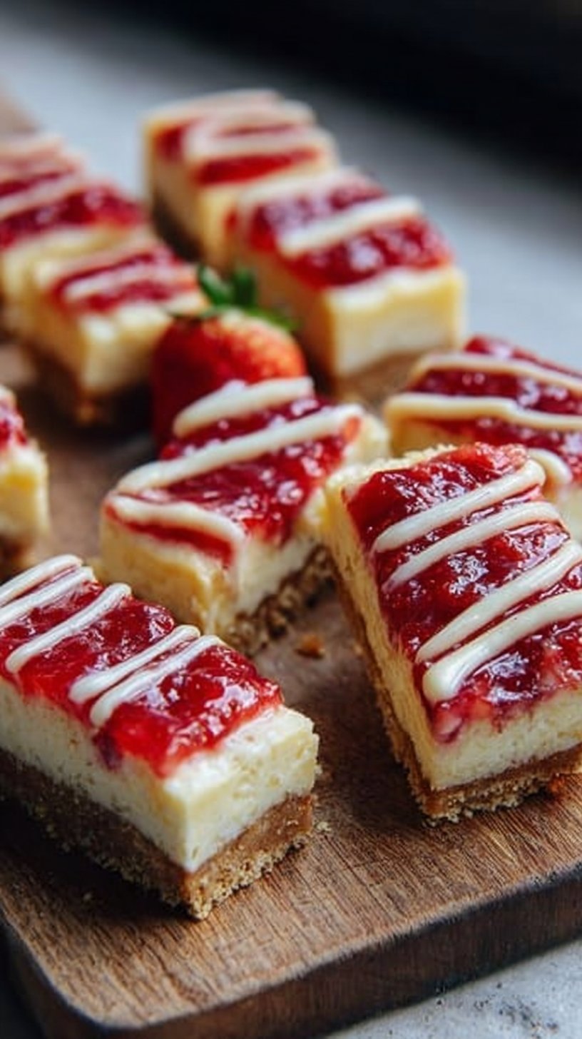 Copycat Philadelphia Strawberry Cheesecake Bars