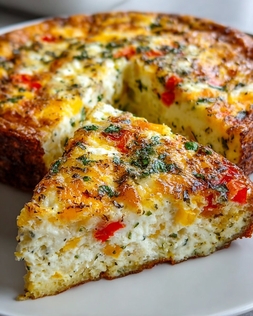 Cottage Cheese Crustless Quiche