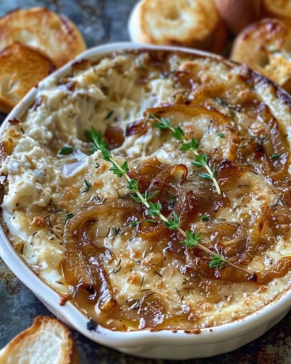 Creamy Baked Caramelized Onion Dip for the Ultimate Party Spread