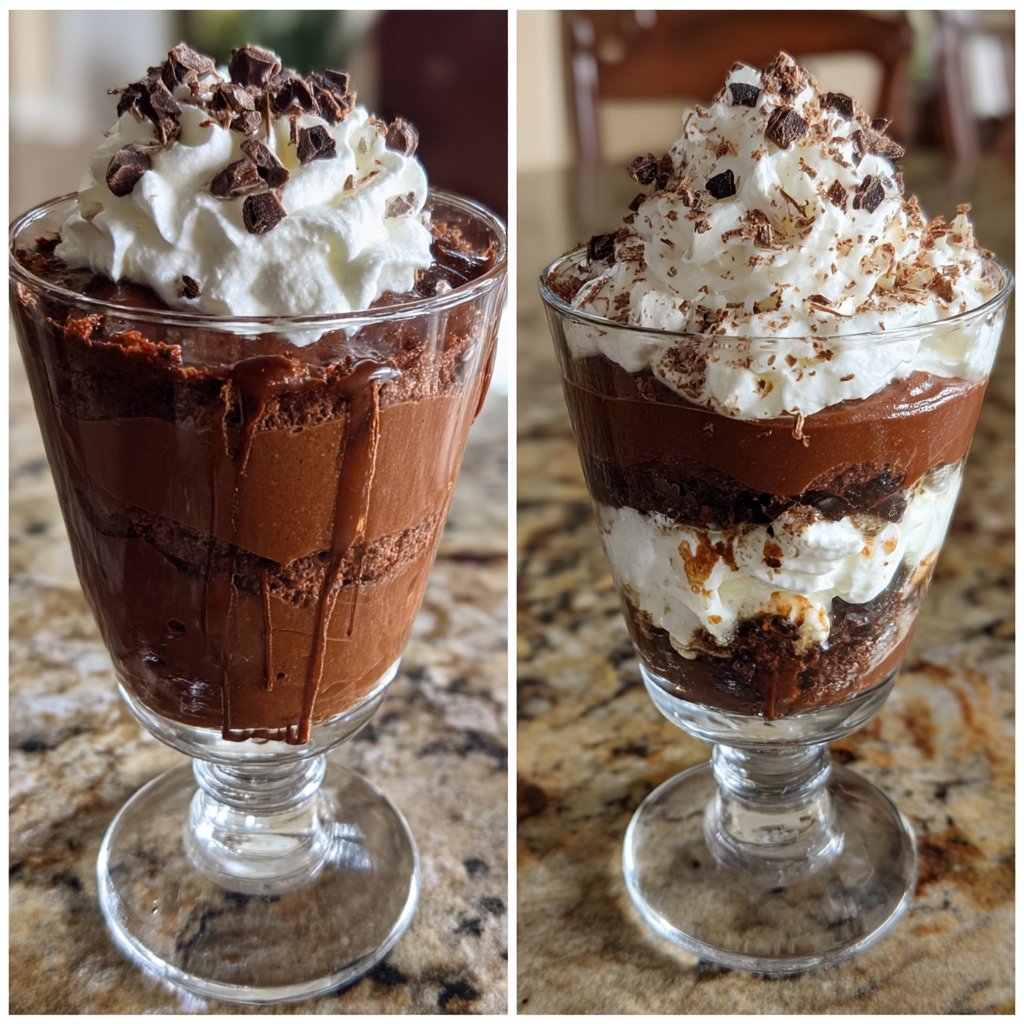 Chocolate Espresso Pudding Parfaits