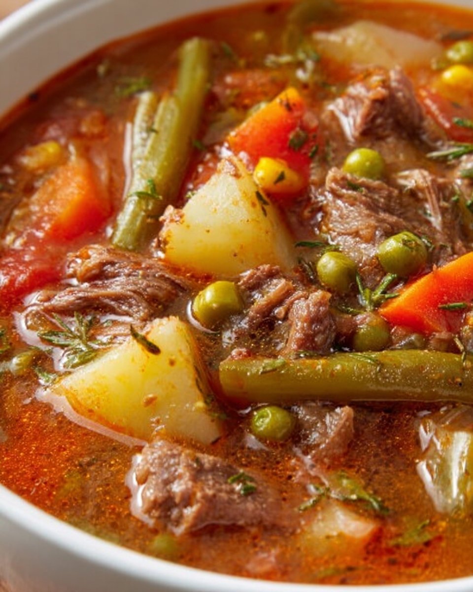 My Mom's Old-Fashioned Vegetable Beef Soup