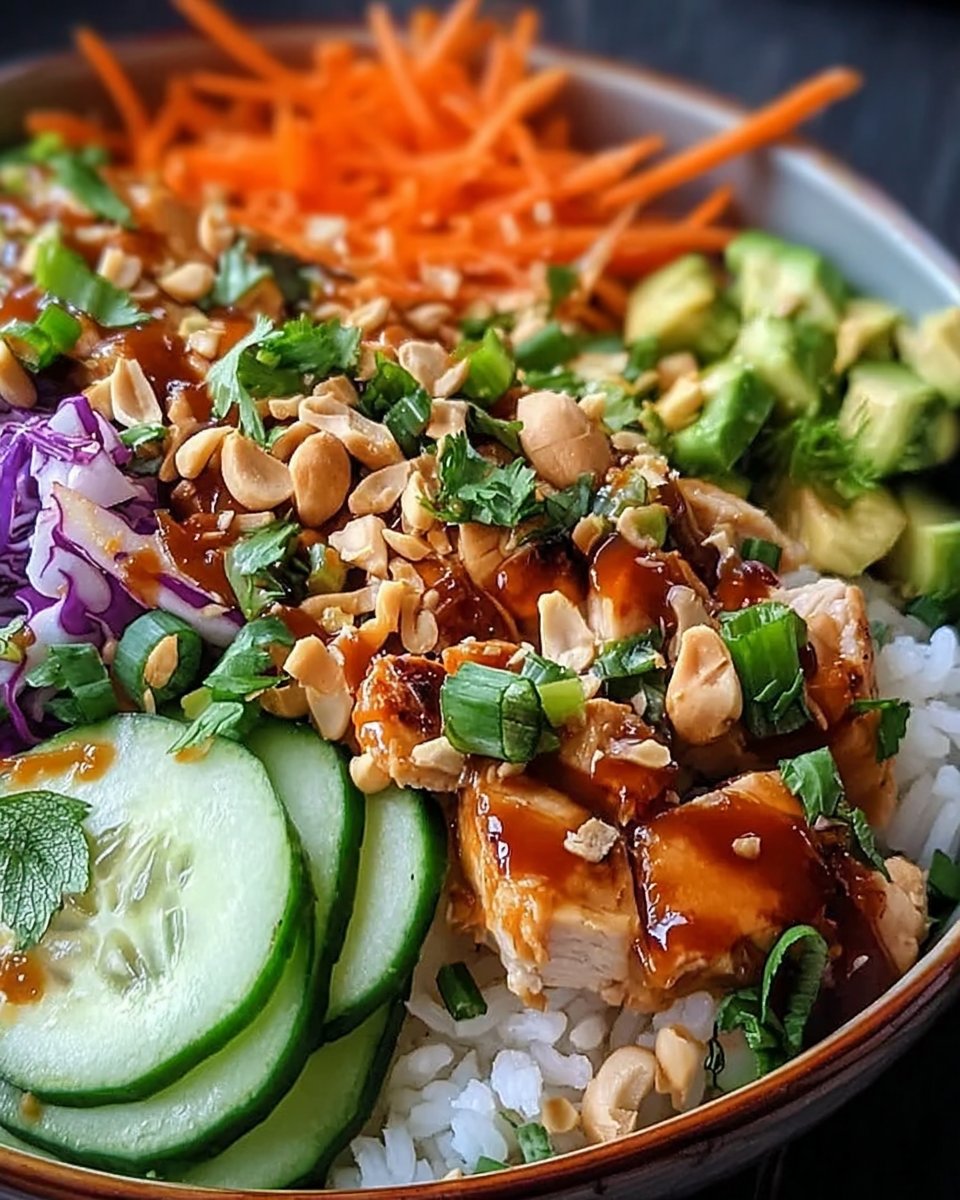 Buddha Bowl with Thai Peanut Sauce