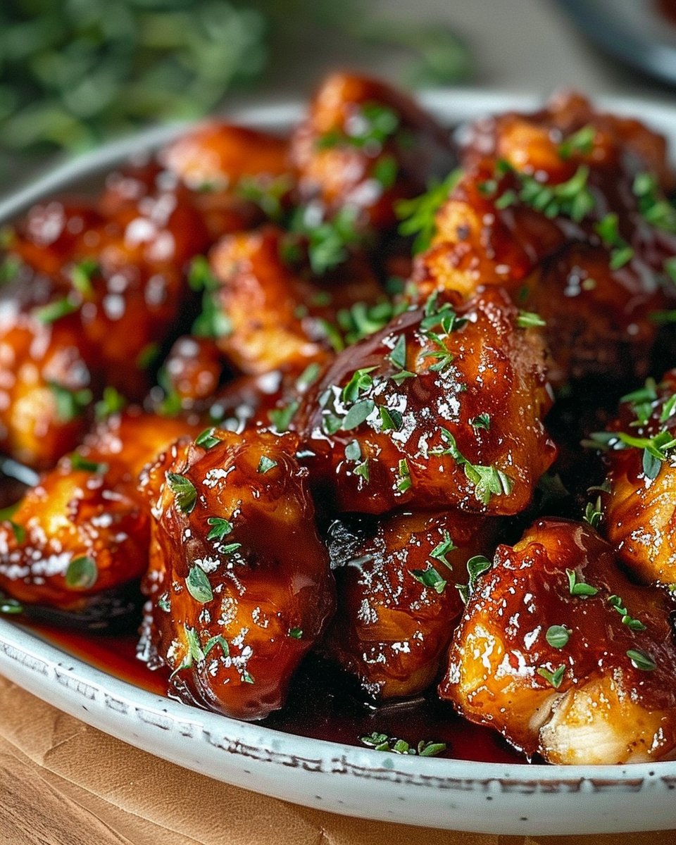 Sticky Honey BBQ Chicken Bites 3 Sticky Honey BBQ Chicken Bites