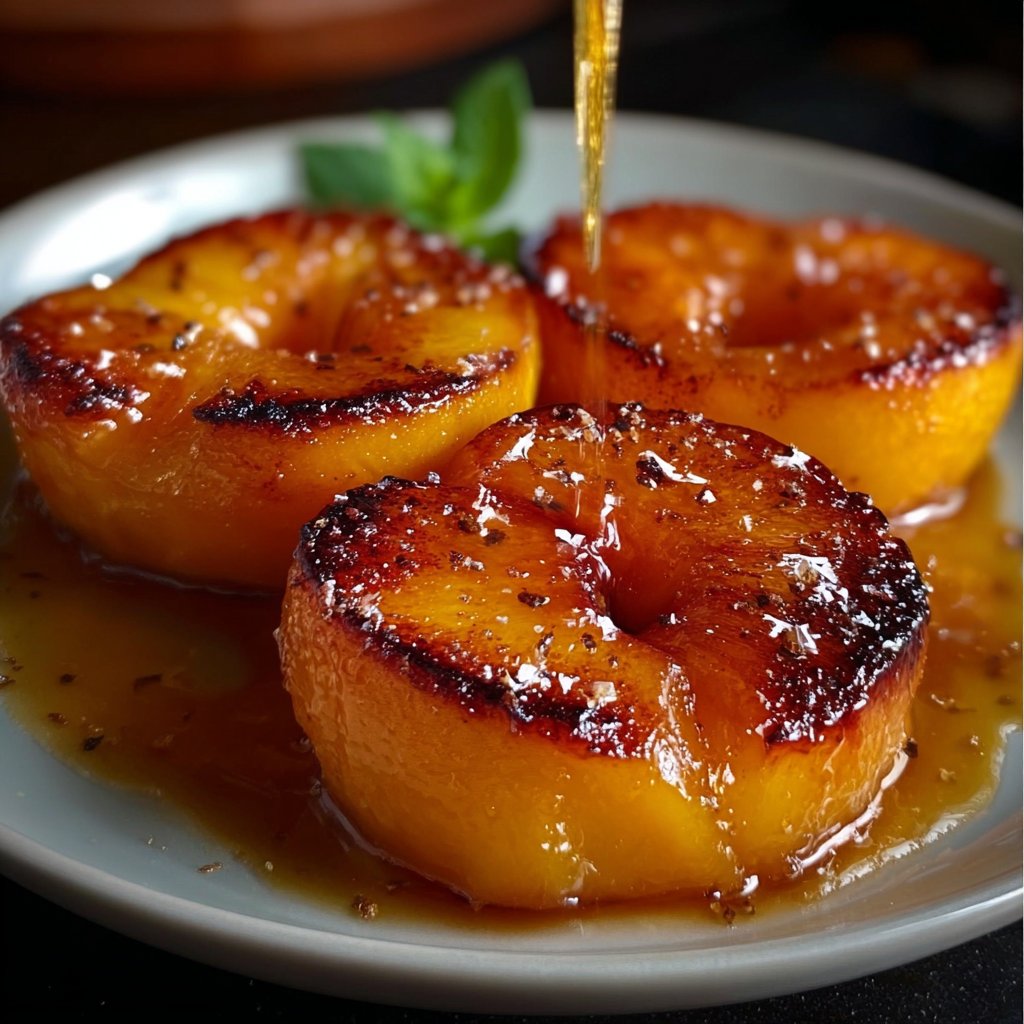 Pan Fried Sweet Peaches