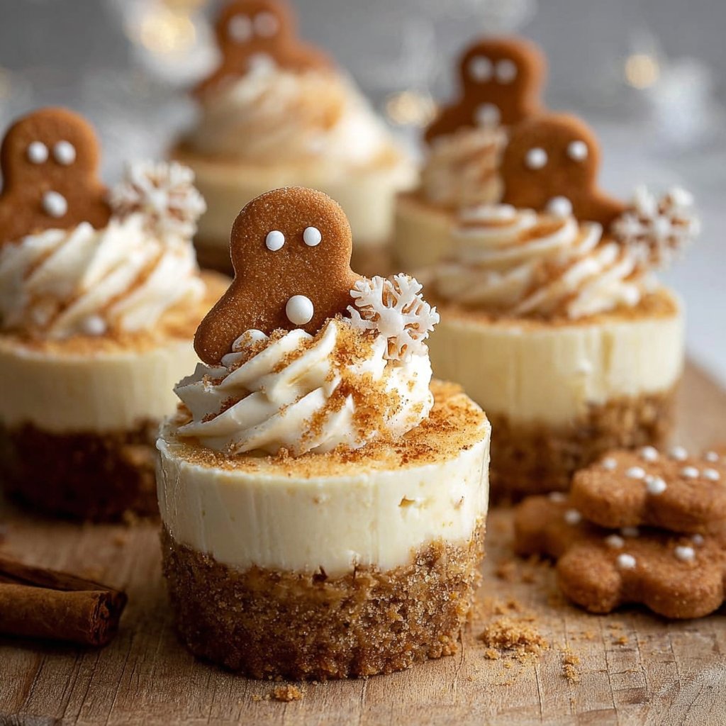 No-Bake Gingerbread Cheesecake Cups
