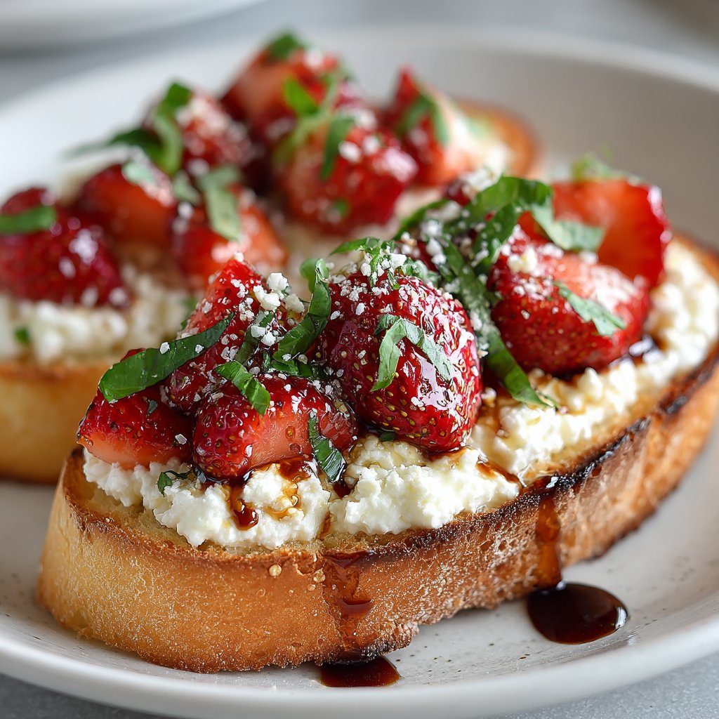 Strawberry Ricotta Bruschetta