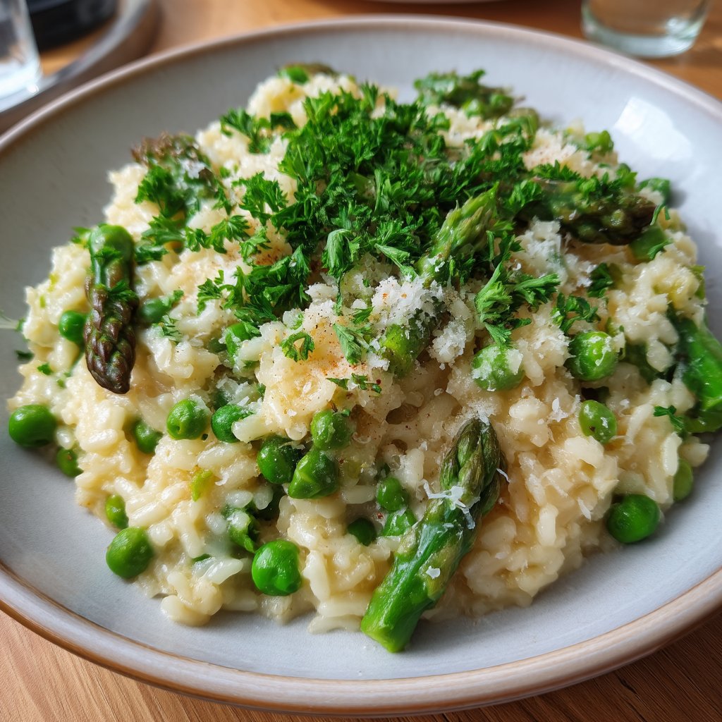 Asparagus & Pea Risotto