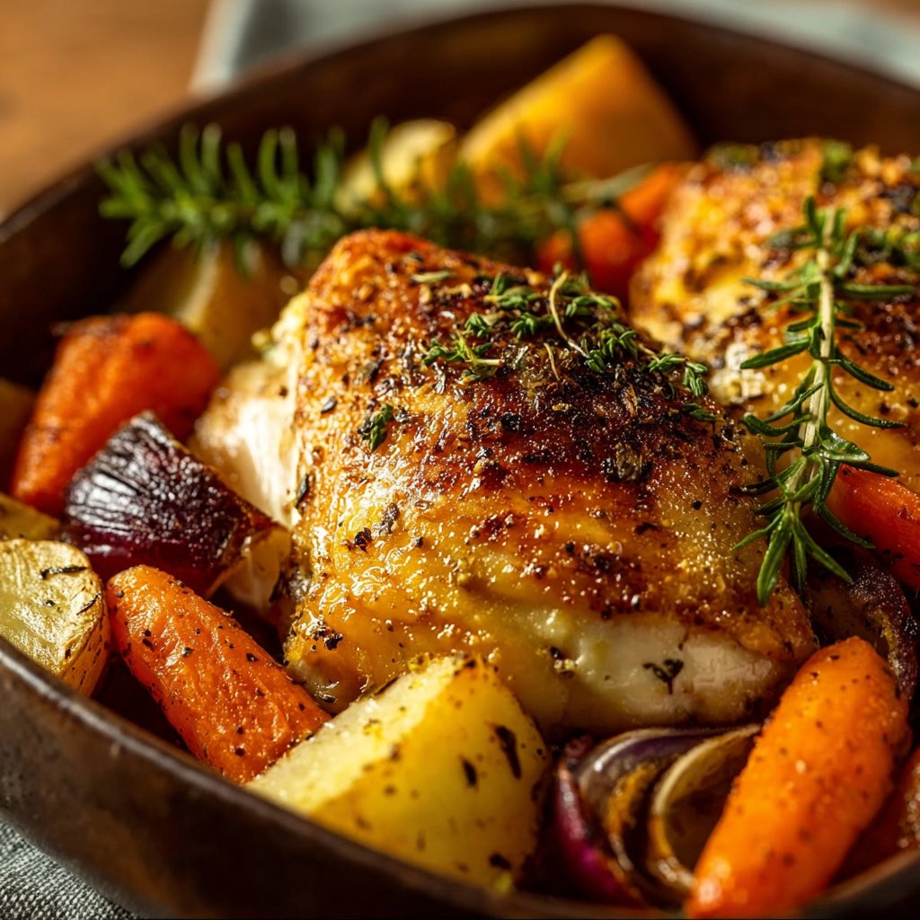 Roasted Garlic Chicken and Vegetables