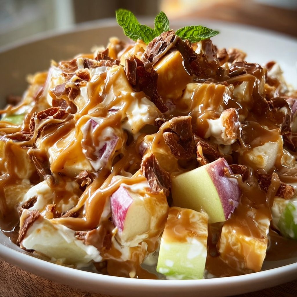 Snickers Caramel Apple Salad