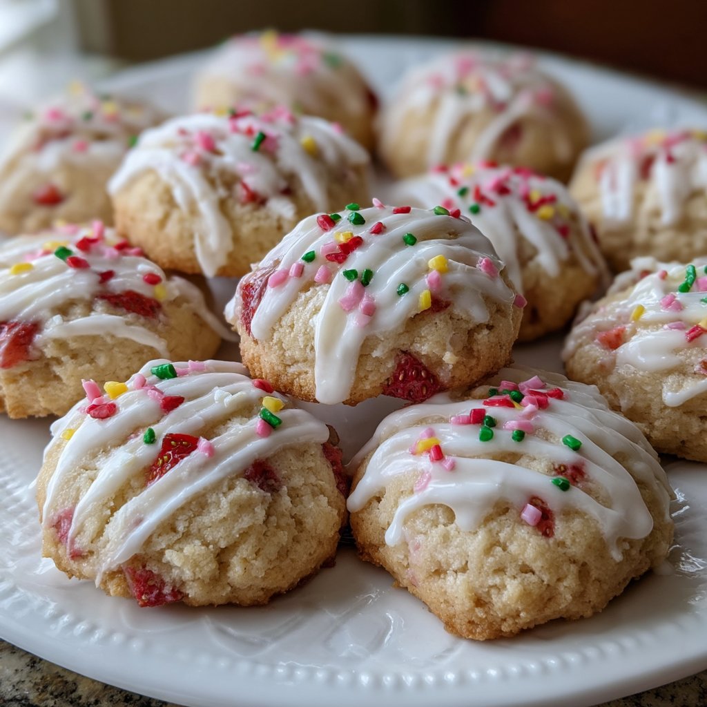 Mother’s Day Strawberry Sugar Cookies with Vanilla Glaze 2 Mother’s Day Strawberry Sugar Cookies with Vanilla Glaze