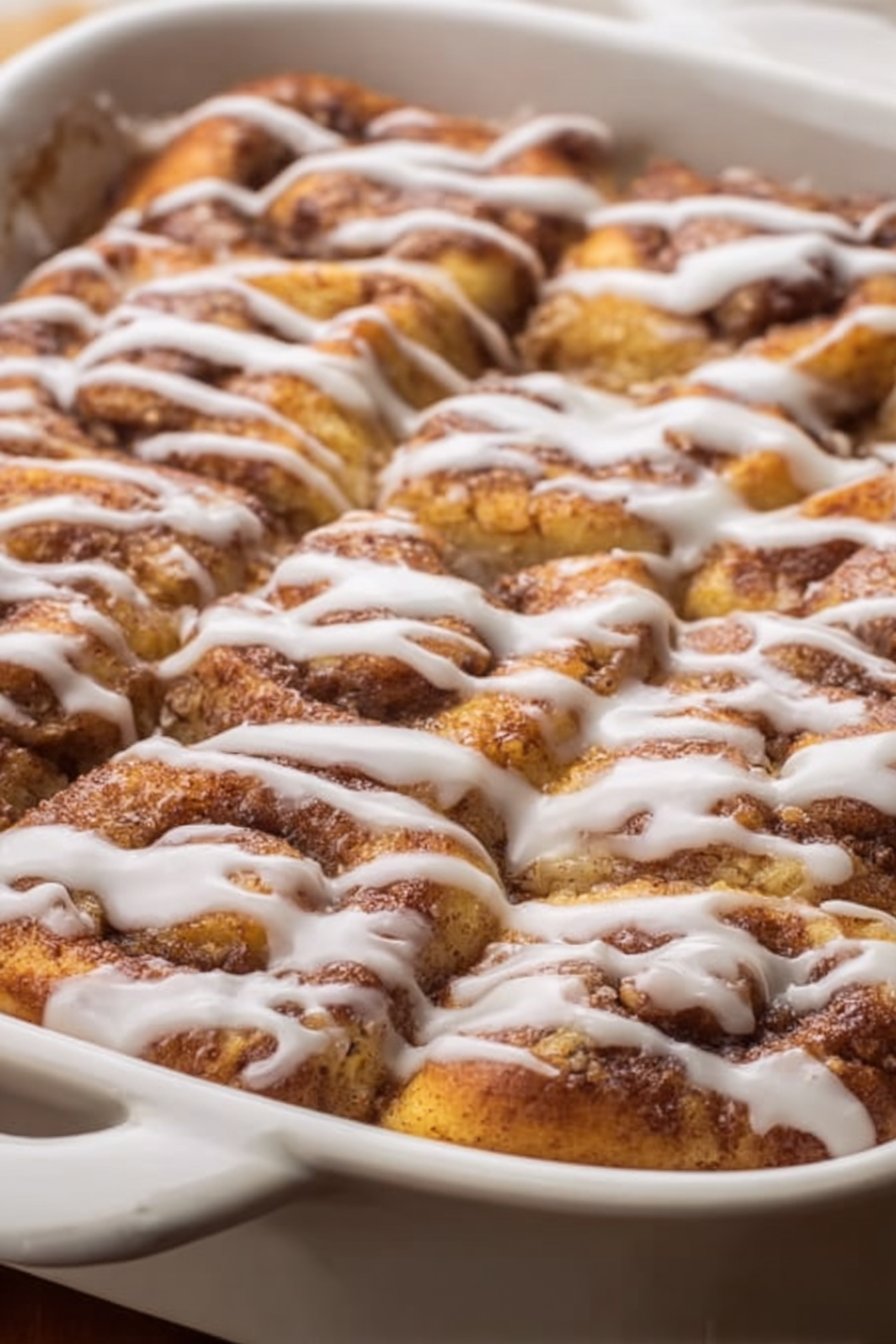 Easy Cinnamon Roll Casserole